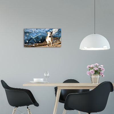 Orologio rettangolare con motivo che ricorda una montagna