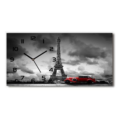 Orologio orizzontale con stampa della Torre Eiffel di Parigi