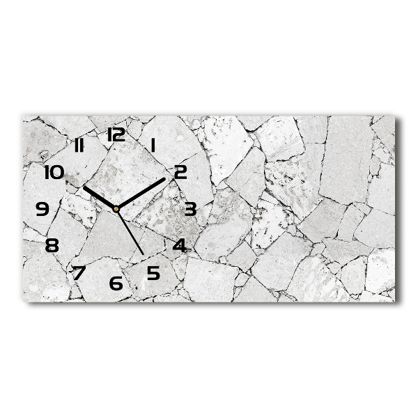 Orologio orizzontale con motivo a muro di pietra