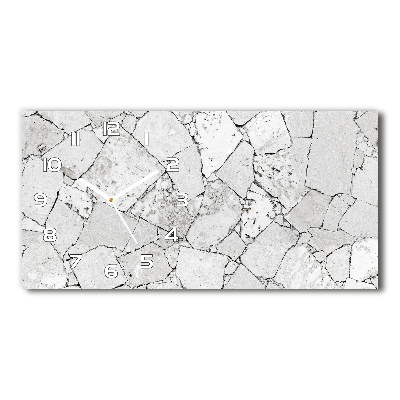 Orologio orizzontale con motivo a muro di pietra