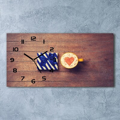 Orologio rettangolare in finitura colore caffè, perfetto come regalo