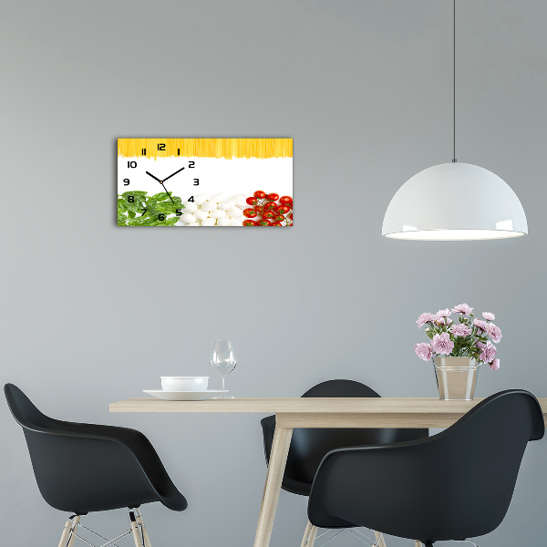 Orologio orizzontale con motivo della bandiera italiana