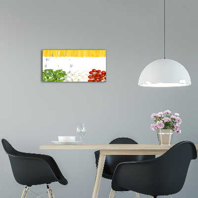 Orologio orizzontale con motivo della bandiera italiana