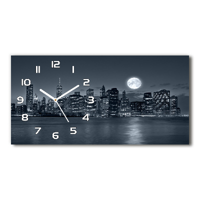 Orologio rettangolare con motivo New York di notte