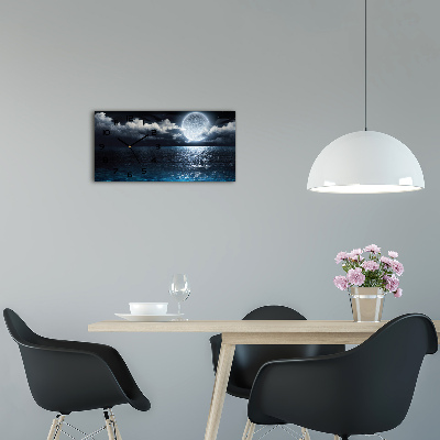 Orologio orizzontale con motivo della luna piena