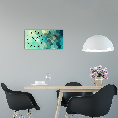 Orologio orizzontale con sfondo astratto