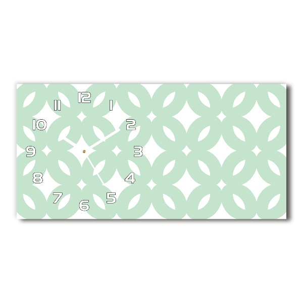 Orologio orizzontale con motivo geometrico come sfondo