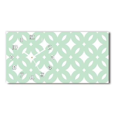 Orologio orizzontale con motivo geometrico come sfondo