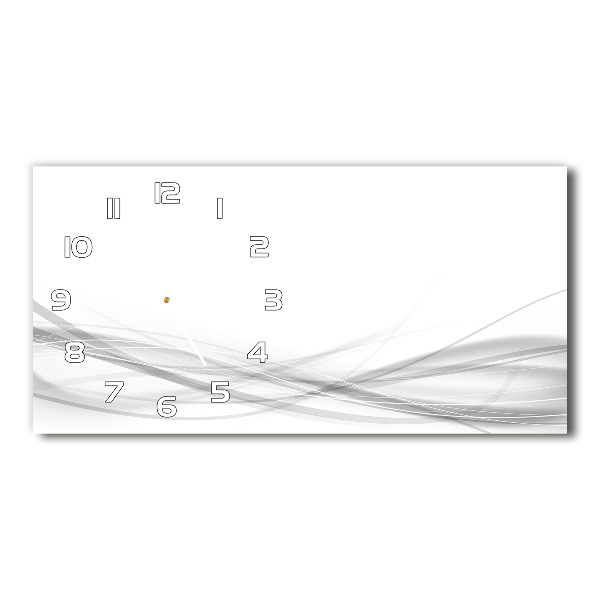 Orologio rettangolare con quadrante con motivo ad onde astratte
