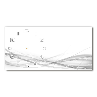 Orologio rettangolare con quadrante con motivo ad onde astratte