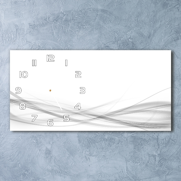 Orologio rettangolare con quadrante con motivo ad onde astratte