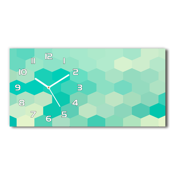 Orologio orizzontale con sfondo geometrico