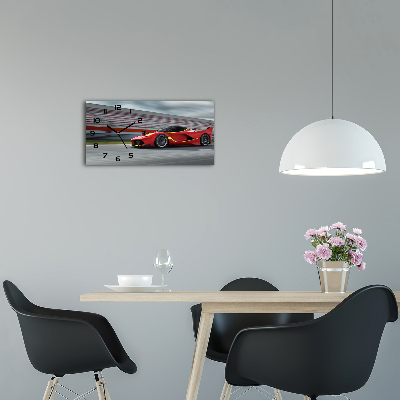 Orologio rettangolare con quadrante in stile auto sportiva