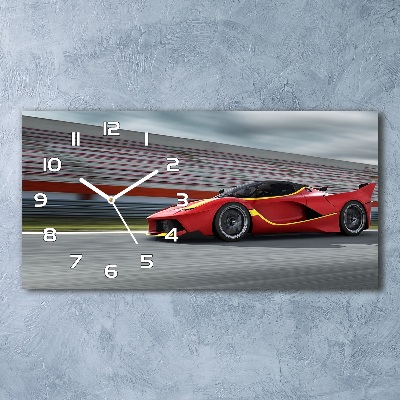 Orologio rettangolare con quadrante in stile auto sportiva