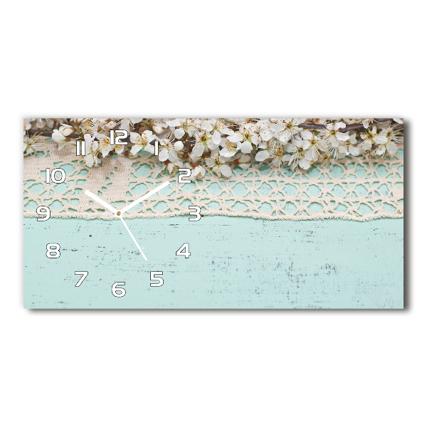 Orologio orizzontale con motivo di fiori di ciliegio
