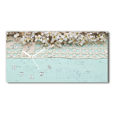 Orologio orizzontale con motivo di fiori di ciliegio