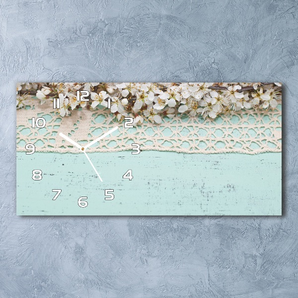 Orologio orizzontale con motivo di fiori di ciliegio