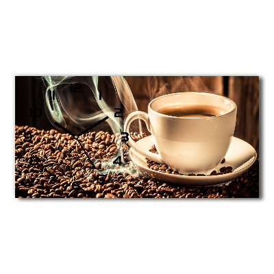 Orologio rettangolare con quadrante color caffè aromatico