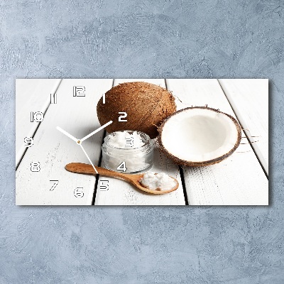 Orologio orizzontale con quadrante a tema olio di cocco