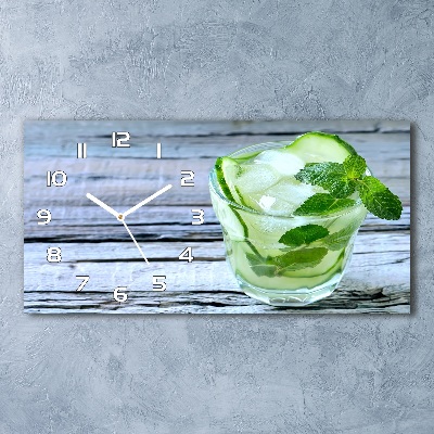 Orologio orizzontale con motivo Acqua di cetriolo