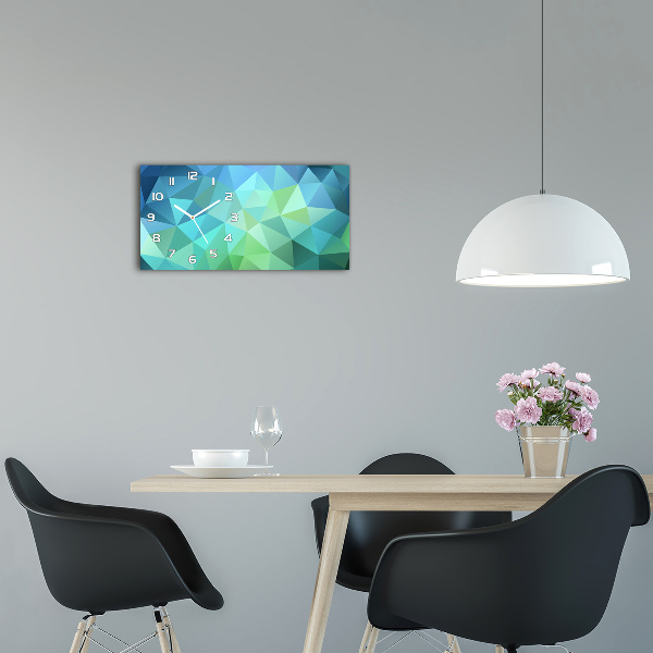 Orologio orizzontale con sfondo astratto