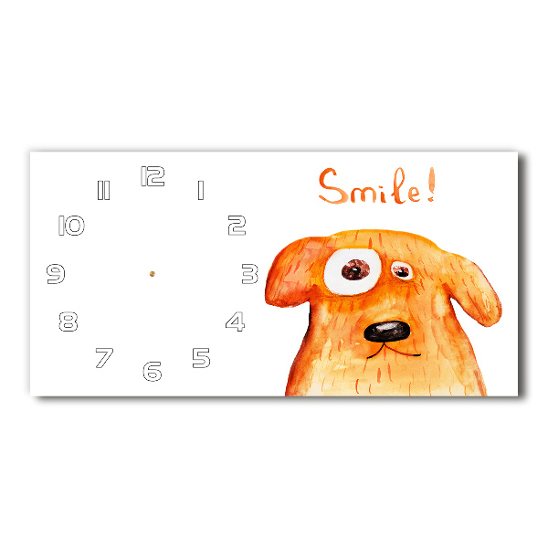 Orologio orizzontale con motivo a cane