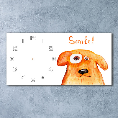 Orologio orizzontale con motivo a cane