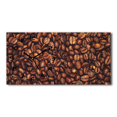 Orologio rettangolare con quadrante decorato con motivo a chicchi di caffè