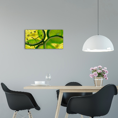 Orologio orizzontale in color lime