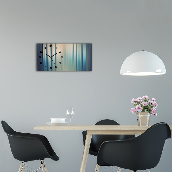 Orologio rettangolare con quadrante a strisce blu