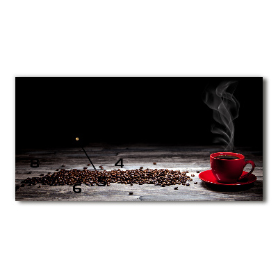 Orologio rettangolare con quadrante color caffè aromatico