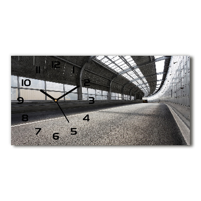 Orologio orizzontale con stampa raffigurante una strada nel tunnel