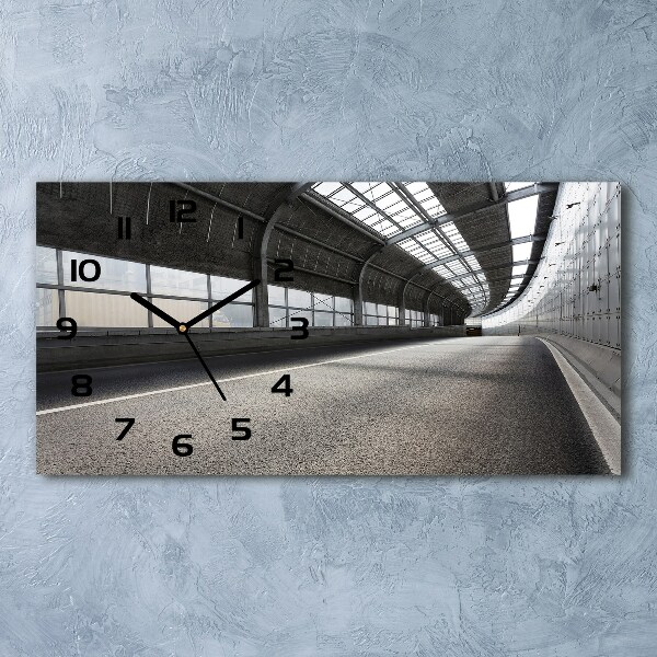 Orologio orizzontale con stampa raffigurante una strada nel tunnel