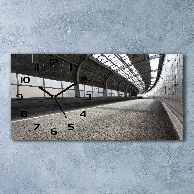 Orologio orizzontale con stampa raffigurante una strada nel tunnel