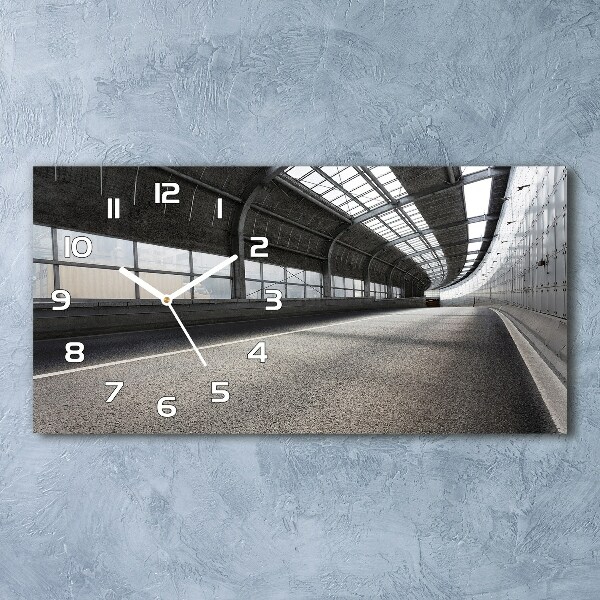 Orologio orizzontale con stampa raffigurante una strada nel tunnel