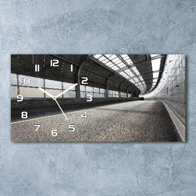 Orologio orizzontale con stampa raffigurante una strada nel tunnel