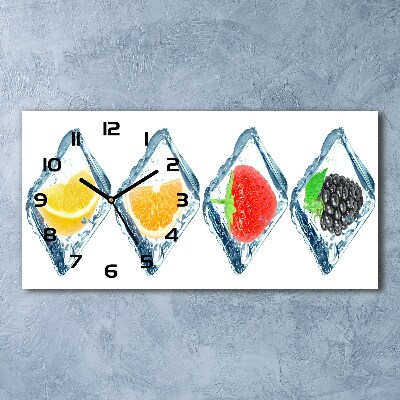 Orologio orizzontale con motivo a cubetti di frutta