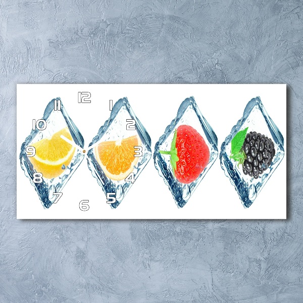 Orologio orizzontale con motivo a cubetti di frutta