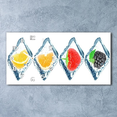Orologio orizzontale con motivo a cubetti di frutta