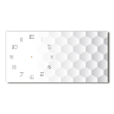 Orologio orizzontale con sfondo esagonale