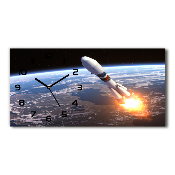 Orologio rettangolare con motivo a razzo spaziale
