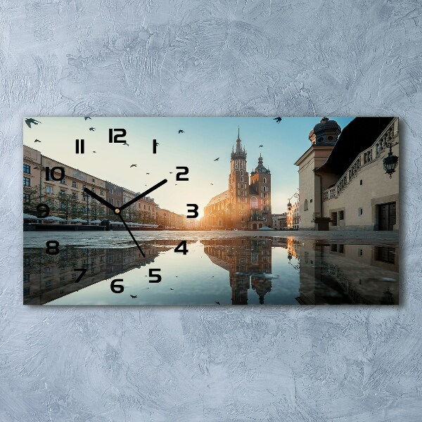 Orologio orizzontale con motivo di Cracovia, Polonia