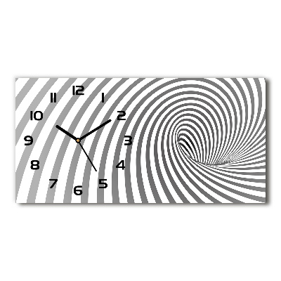 Orologio rettangolare con quadrante a spirale a strisce