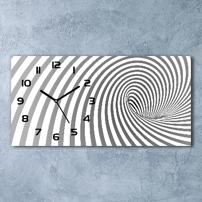 Orologio rettangolare con quadrante a spirale a strisce