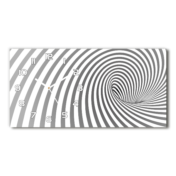 Orologio rettangolare con quadrante a spirale a strisce