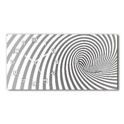 Orologio rettangolare con quadrante a spirale a strisce