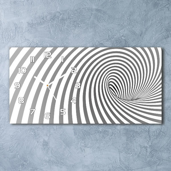 Orologio rettangolare con quadrante a spirale a strisce