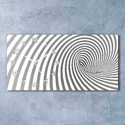 Orologio rettangolare con quadrante a spirale a strisce