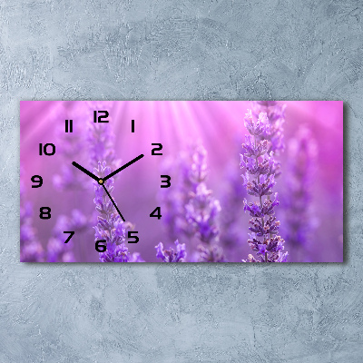 Orologio rettangolare con quadrante color lavanda