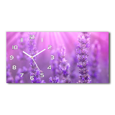 Orologio rettangolare con quadrante color lavanda